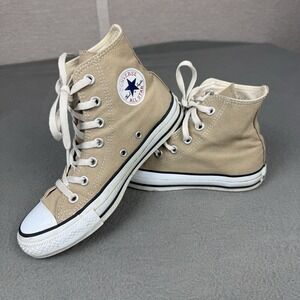 Converse All Star men’s 4 Women's Size 6 Brown Cream High Top Sneakers Shoes